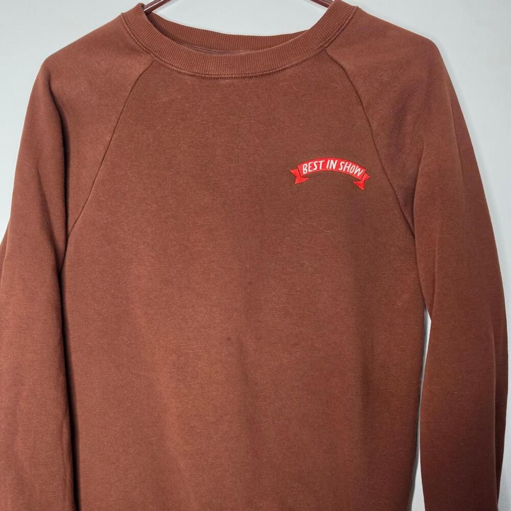 Target Women's Brown and Burgundy Sweatshirt